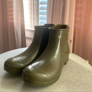 Sperry Women's Walker Turf Waterproof Rain Ankle Bootie Size 11 Olive